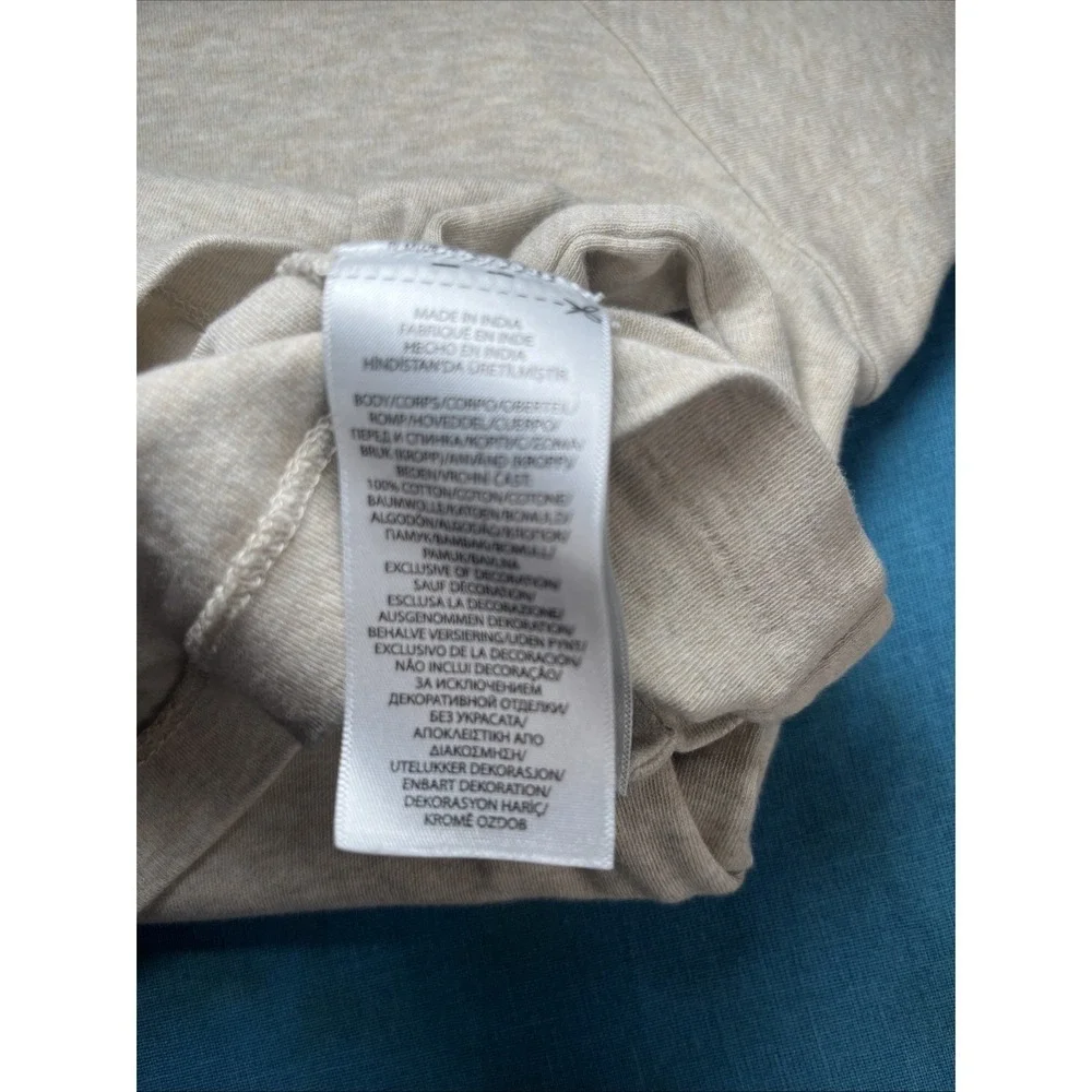 Polo Ralph Lauren XLT Polo Shirt Beige Heather Orange Pony Cotton Tall XLT